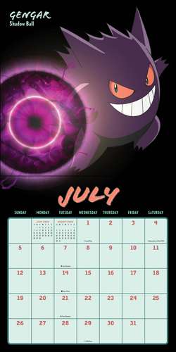 Pokémon Moves 2026 Wall Calendar de Pokémon