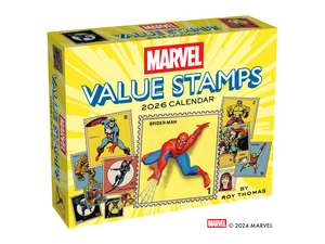 Marvel Value Stamps 2026 Day-to-Day Calendar de Marvel Entertainment