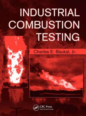 Industrial Combustion Testing de Charles E. Baukal, Jr.