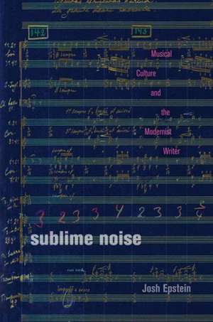 Sublime Noise – Musical Culture and the Modernist Writer de Josh Epstein