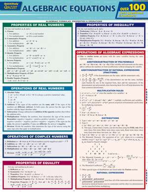 Algebraic Equations de BarCharts Inc