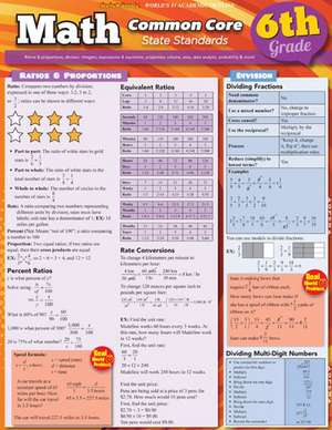 Math Common Core State Standards, Grade 6 de Peggy Warren