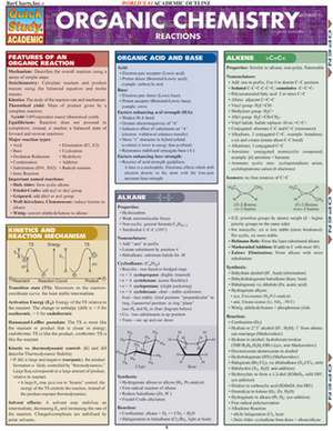 Organic Chemistry Reactions de BarCharts Inc