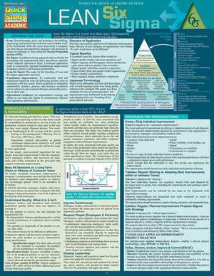 Lean Six SIGMA - Quick Study de BarCharts Inc