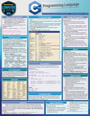 C++ Programming Language: A Quickstudy Laminated Reference de Scott Smith