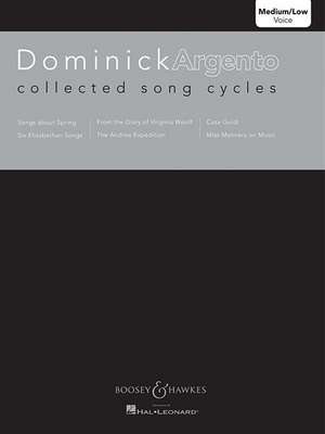 Collected Song Cycles: Medium/Low Voice de Composer Argento, Dominick