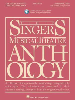 Singer's Musical Theatre Anthology - Volume 3 Baritone/Bass (Book/Online Audio) de Richard Walters