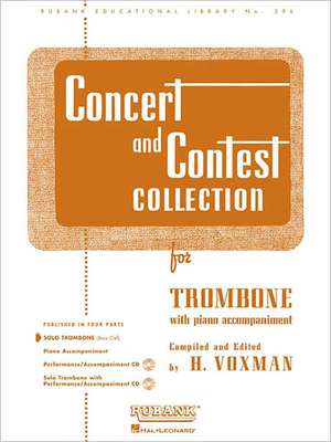 Concert and Contest Collection for Trombone de H. Voxman