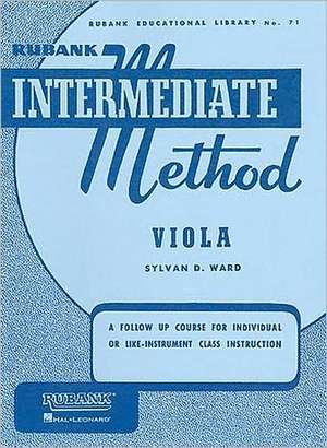 Rubank Intermediate Method-Viola de Sylvan D. Ward