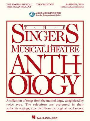 The Singer's Musical Theatre Anthology - Teen's Edition Baritone/Bass Book with Online Audio de Richard Walters