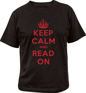 Keep Calm and Read on T-Shirt Large de Gibbs Smith Publisher