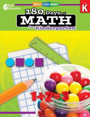 180 Days of Math for Kindergarten [With CDROM] de Jodene Smith