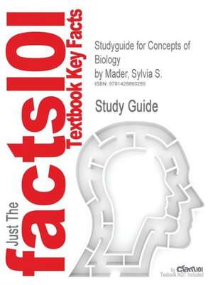 Studyguide for Concepts of Biology by Mader, Sylvia S., ISBN 9780073403458 de Cram101 Textbook Reviews