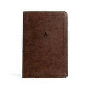 CSB Personal Size Giant Print Bible, Brown Leathertouch de Csb Bibles By Holman