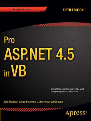 Pro ASP.NET 4.5 in VB de Dan Mabbutt