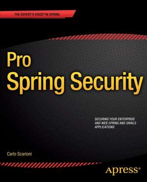 Pro Spring Security de Carlo Scarioni