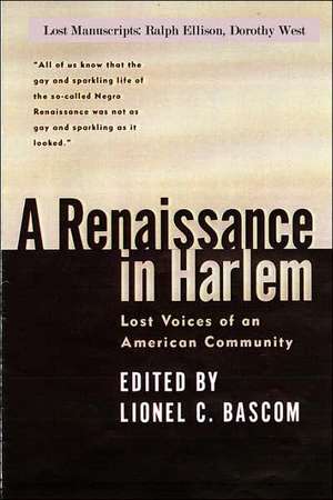 A Renaissance in Harlem de Lionel Bascom