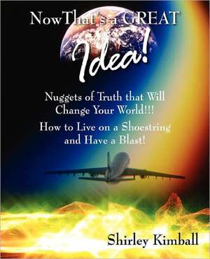 Now That's a GREAT Idea!: Nuggets of Truth That Will Change Your World!!!: How to Live on a Shoestring and Have a Blast! de Shirley Kimball