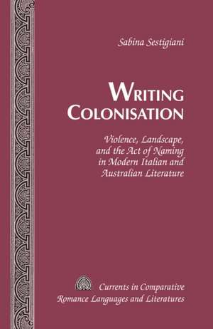 Writing Colonisation de Sabina Sestigiani