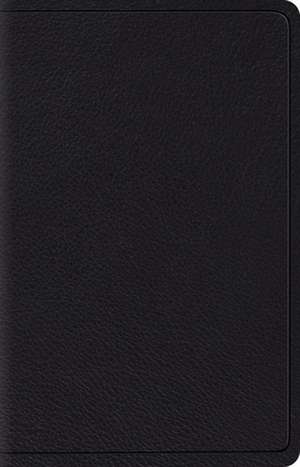 ESV Wide Margin Reference Bible (Top Grain Leather, Black) de Spck