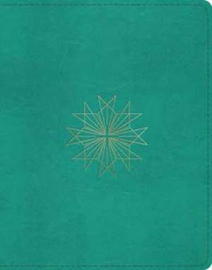 ESV Single Column Journaling Bible (TruTone, Teal, Resplendent Cross Design) de Spck