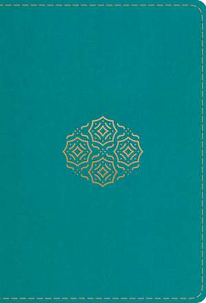 ESV Large Print Compact Bible (TruTone, Teal, Bouquet Design) de Spck