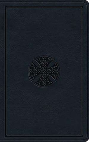 ESV Large Print Value Thinline Bible (TruTone, Navy, Mosaic Cross Design) de Spck