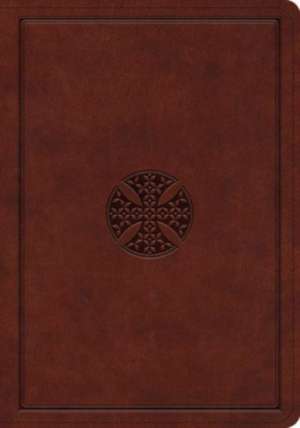 ESV Journaling Bible, Interleaved Edition (TruTone, Mahogany, Mosaic Cross Design) de Spck