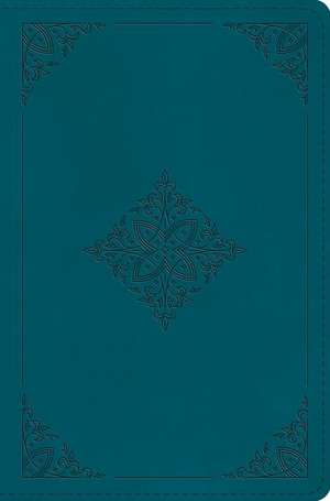 ESV Compact Bible (TruTone, Deep Teal, Fleur–de–lis Design) de Spck