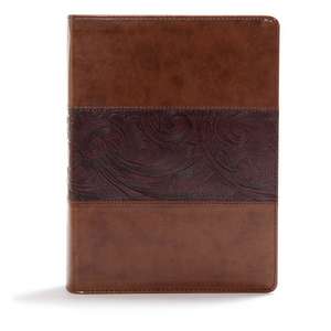 CSB Study Bible, Mahogany Leathertouch de Csb Bibles By Holman