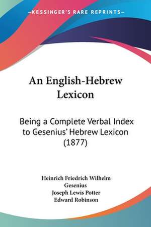 An English-Hebrew Lexicon