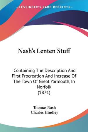 Nash's Lenten Stuff de Thomas Nash