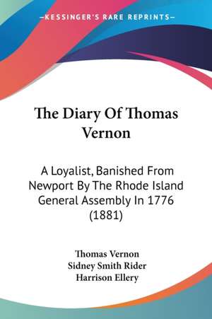 The Diary Of Thomas Vernon de Thomas Vernon