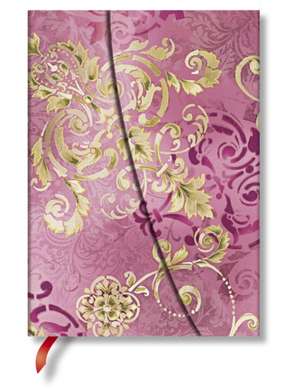 Paperblanks Polished Pearl Belle Époque Hardcover MIDI Unlined Wrap Closure 144 Pg 120 GSM