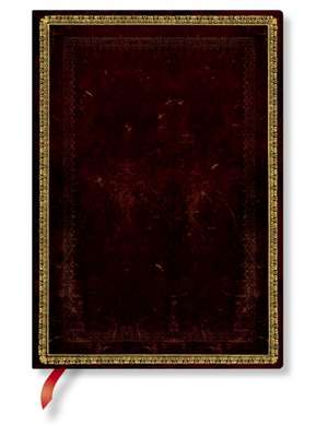 Paperblanks | Black Moroccan | Old Leather Collection | Softcover Flexi | Midi | Lined | 176 Pg | 100 GSM