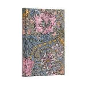 Morris Pink Honeysuckle (William Morris) Midi Unlined Hardcover Journal de Paperblanks