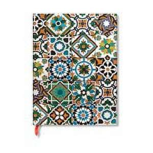 Paperblanks Porto Portuguese Tiles Hardcover Journal Ultra Unlined Elastic Band Closure 144 Pg 120 GSM de Paperblanks