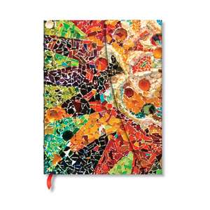 Paperblanks Gaudi's Sun Gaudi's Mosaics Hardcover Journal Ultra Unlined Wrap 144 Pg 120 GSM de Paperblanks