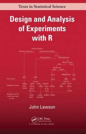 Design and Analysis of Experiments with R de John Lawson