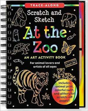 At the Zoo: An Art Activity Book for Animal Lovers and Artists of All Ages [With Wooden Stylus] de Peter Pauper Press