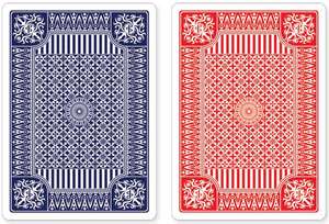 Blue and Red Premium Playing Cards, Two Standard Decks de Peter Pauper Press