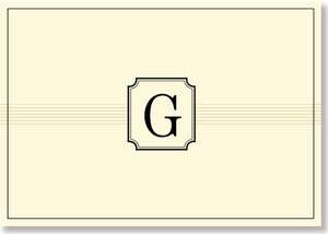 Monogram Note Cards G (Stationery) de Peter Pauper Press Inc