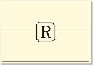 Monogram Note Cards 'r' (Stationery, Boxed Cards) de Peter Pauper Press Inc