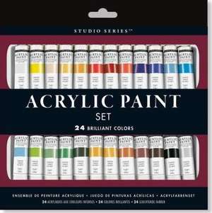 Studio Series Acrylic Paint Set (24 Colors) de Inc Peter Pauper Press