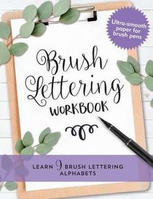 Brush Lettering Workbook de Inc Peter Pauper Press