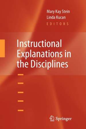 Instructional Explanations in the Disciplines de Mary Kay Stein