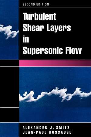 Turbulent Shear Layers in Supersonic Flow de Alexander J. Smits