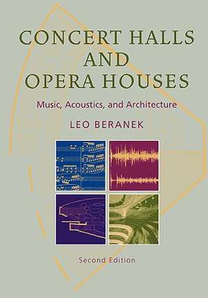 Concert Halls and Opera Houses: Music, Acoustics, and Architecture de Leo Beranek