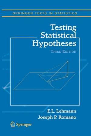 Testing Statistical Hypotheses de Erich L. Lehmann