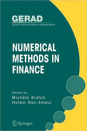 Numerical Methods in Finance de Michèle Breton